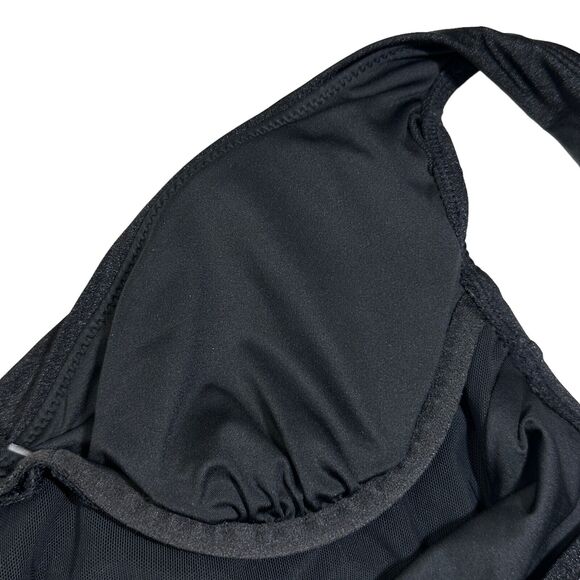 Tahari Women Tummy Control Underwire V Neck One Piece Swimsuit Black Small NWOT - Picture 5 of 7